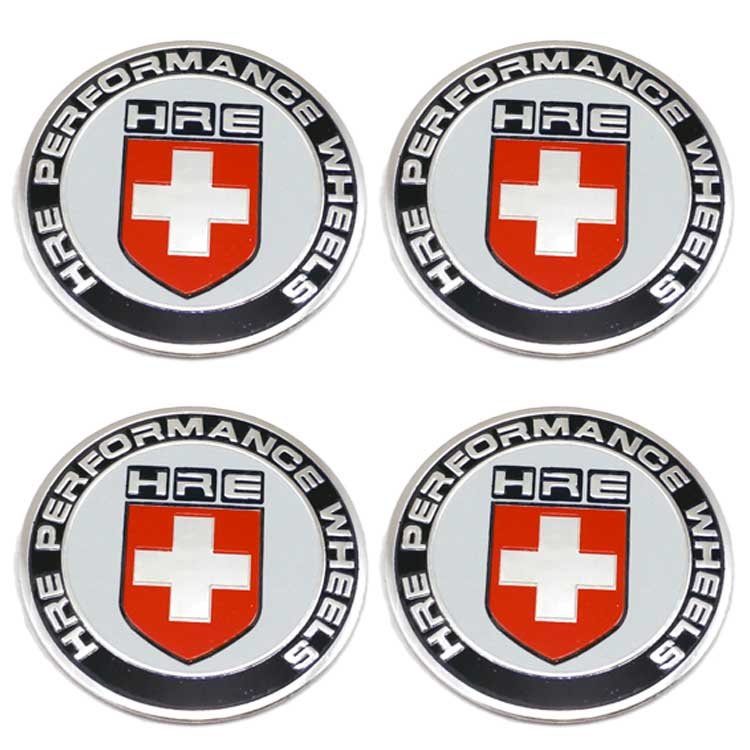 Наклейки на диски HRE performance 56 мм синие с белым