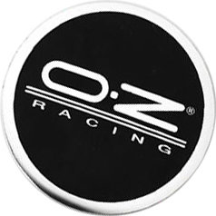 Вставка в диски КиК Рапид с логотипом OZRaicing 63/55/6 черная