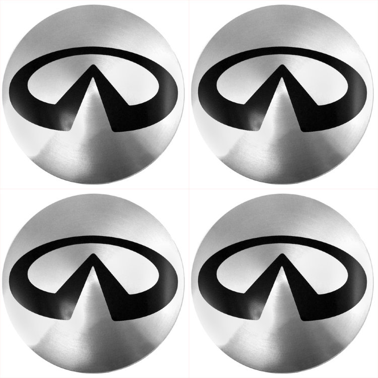 Наклейки на диски Infiniti steel сфера 54 мм  