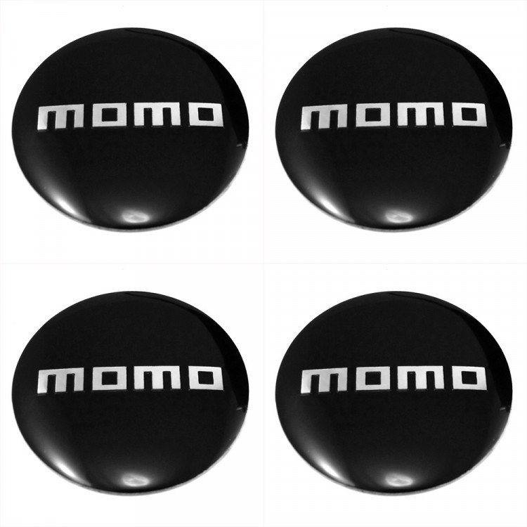 Наклейки на диски Momo 60 мм сфера черные