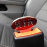 Заглушка ремня безопасности с логотипом KIA хром с красным