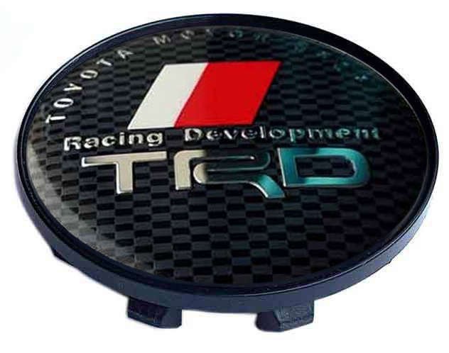Колпачок на литые диски  Toyota TRD 58/50/11 карбон/черный