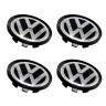 Колпачок ступицы Volkswagen 75/59/15 черный и хром