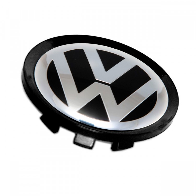 Колпачок ступицы Volkswagen 75/59/15 черный и хром