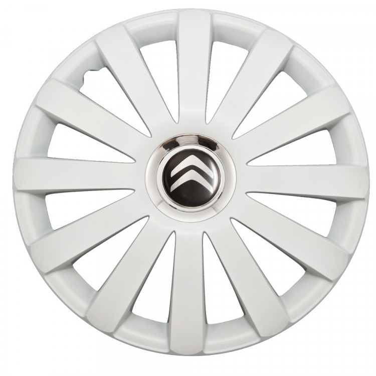 Колпаки на колеса R15 Citroen SPR Pro White 