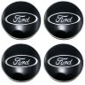 Набор заглушек литых дисков Ford  60/56/9 черный