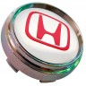 Заглушка ступицы Honda 66/62/9 хром/красный