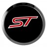 Заглушки для диска со стикером Ford ST (64/60/6) черный 