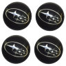 Наклейки на диски Subaru black сфера 56 мм