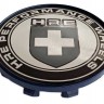 Колпачок на литые диски HRE 58/50/11 хром-черный