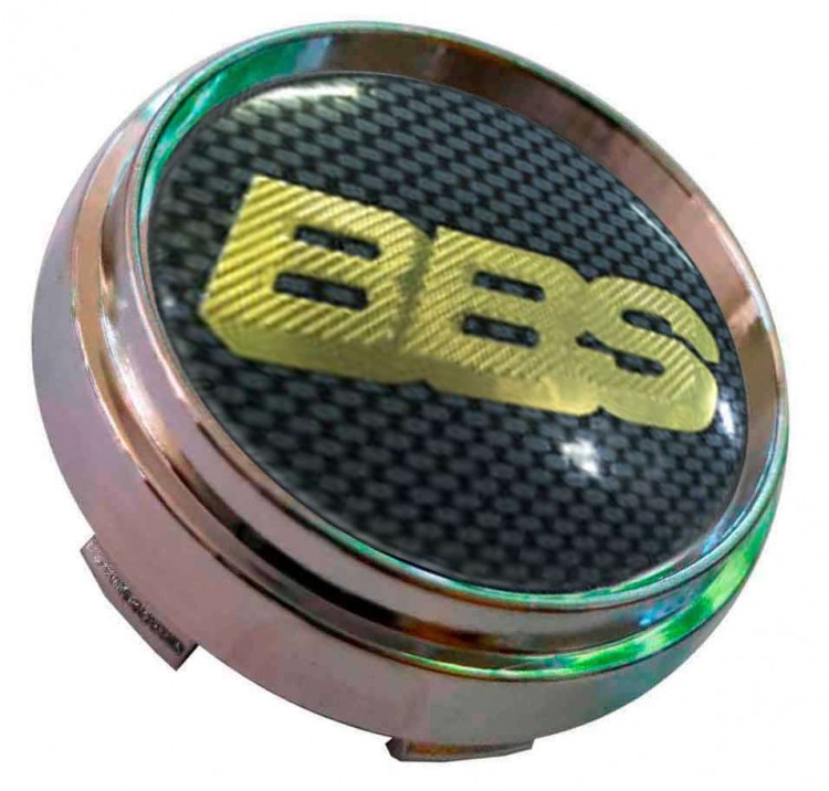 Заглушка ступицы BBS 66/62/9 карбон золото