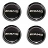 Заглушки для диска со стикером Mercedes Amg (64/60/6) черный