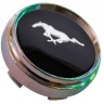 Заглушка ступицы  Ford Mustang 66/62/9 черный хром