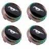 Заглушка ступицы  Ford Mustang 66/62/9 черный хром