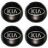 комплект колпачков со стикером KIA (63/58/8) черный