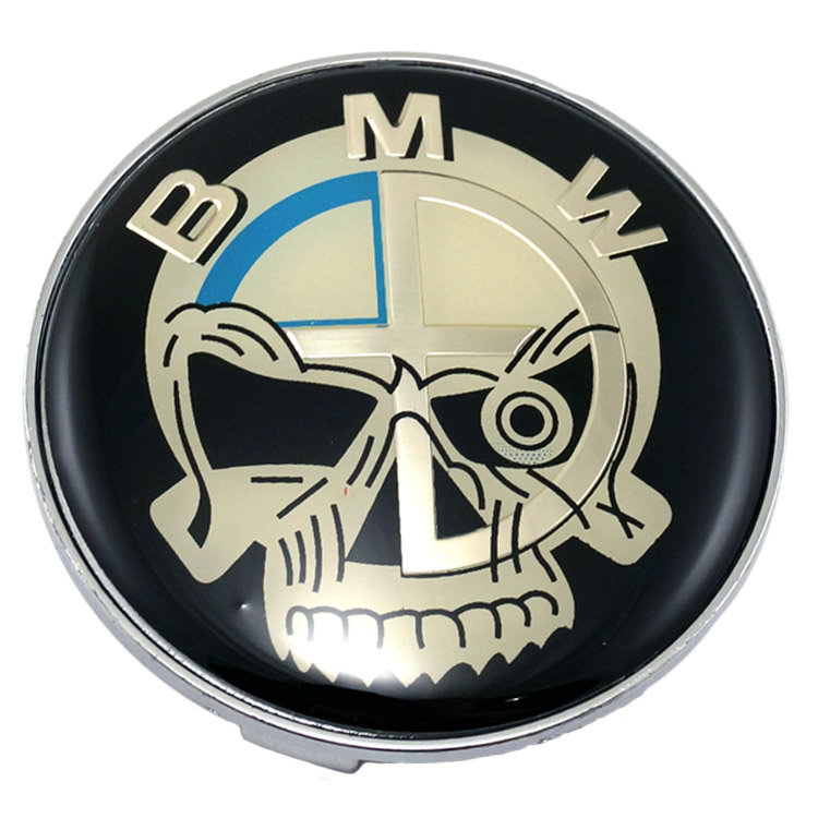 Колпачки для дисков BMW (69/64/11) black/chrome
