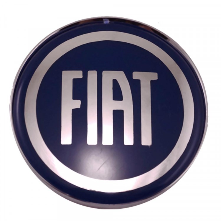 Колпачки на диски 62/56/8 со стикером Fiat синий