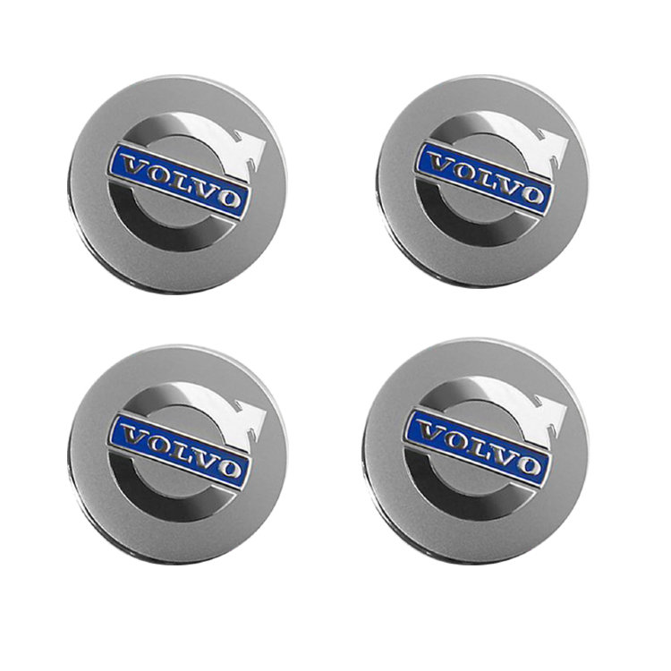 Наклейки на диски Volvo silver сфера 56 мм