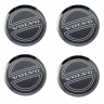 Заглушки для диска со стикером Volvo (64/60/6) черный