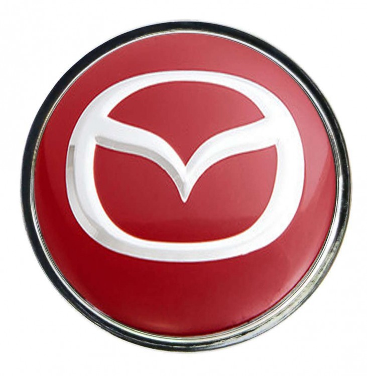 Колпачок ступицы Mazda (63/59/7) красный 