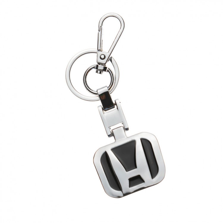 Брелок Honda металл хром с черным