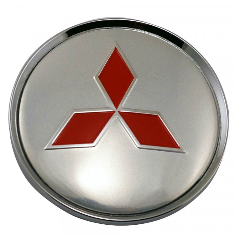 Колпачки на диски Mitsubishi 65/60/12 серебристый