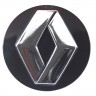 Колпачок на диски Renault 66/62/12, черный и хром