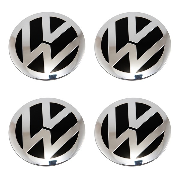 Наклейки на диски Volkswagen 90 мм сфера черные new 