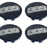 Колпачок на литые диски BBS 58/50/11 карбон/хром 