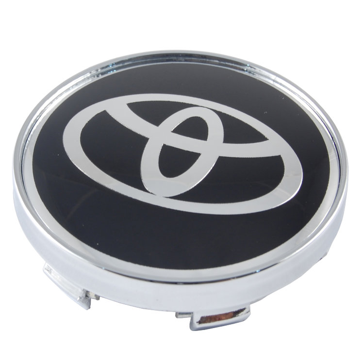 Колпачок на диски Toyota 60/56/9 хром-черный