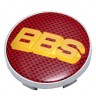 Колпачок ступицы BBS 61/56/10 4M0-601-170-JG3 красный карбон и желтый