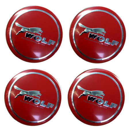 Наклейки на диски Ford Motorcraft WOLFred сфера 56 мм