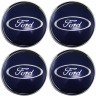 Комплект колпачков со стикером Ford 62/56/8 черный