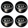Наклейки на диски KIA сфера 56 мм черные
