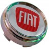 Заглушка ступицы Fiat 66/62/9 хром красный 