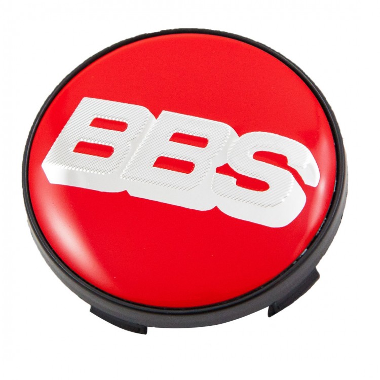 Колпачки ступичные BBS 60/56/9 красный+хром 