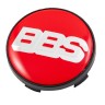 Колпачки ступичные BBS 60/56/9 красный+хром 