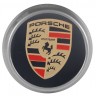 Колпачки на диски ВСМПО со стикером Porsche 74/70/9 хром 