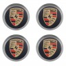 Колпачки на диски ВСМПО со стикером Porsche 74/70/9 хром 