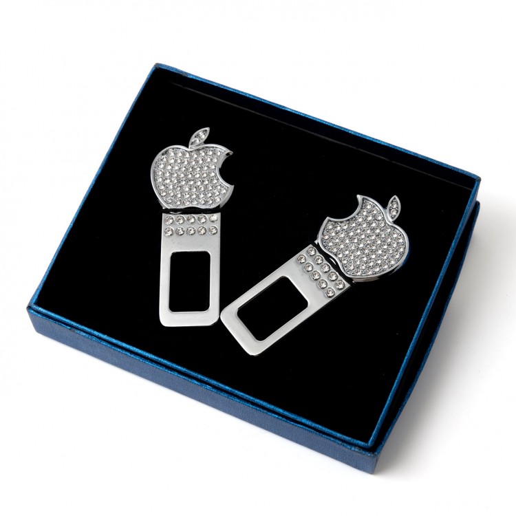 Заглушка ремня безопасности Apple со стразами   
