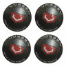 Наклейки на диски Vossen red-black сфера 56 мм