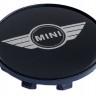 Колпачок на литые диски Mini Cooper 58/50/11 черный/хром