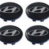 Колпачок на литые диски Hyundai 58/50/11 черный 