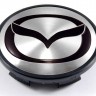 Колпачок на литые диски Mazda 65/60/10 цвет металл черный