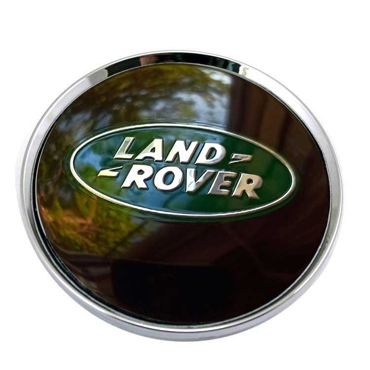 Колпачки на диски 62/56/8 хром со стикером Land Rover
