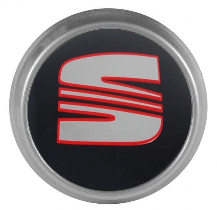Колпачки на диски ВСМПО со стикером Seat 74/70/9 хром 