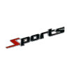 Sports значок металлический черно-красный 13,8*2 см