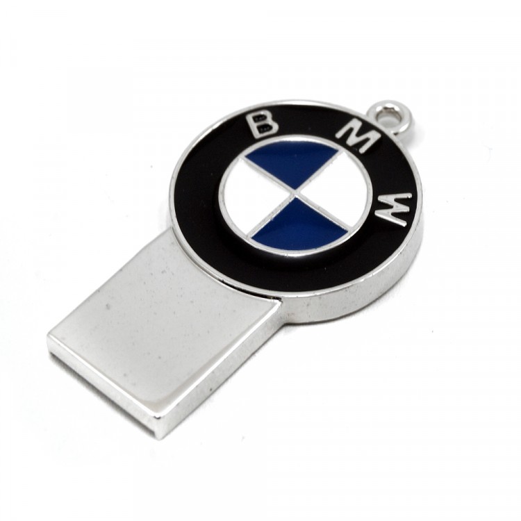 Флешка БМВ USB2.0 8GB хром/черный