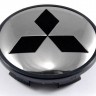 Колпачок на литые диски Mitsubishi 65/60/10 цвет металл черный 
