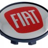 Колпачок на литые диски Fiat 58/50/11 хром красный